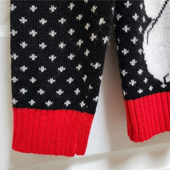 Coca Cola Cardigan Sweater XS Red Black White Bears Real Thing Pom Poms Novelty - Picture 4 of 12